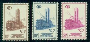 BELGIUM #Q362-4 Complete Train set, og, NH, VF, Scott $60.00