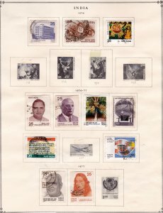 India Stamp Collection on pages   ......see details below