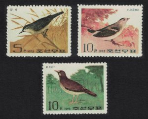 Korea Songbirds 3v 1973 MNH SG#N1208-N1210