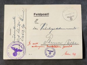 WW2 WWII Nazi Germany Third Reich soldiers military Feldpost postcard 1941