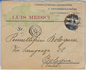 40383 -  URUGUAY - POSTAL HISTORY - COVER to ITALY - 1923