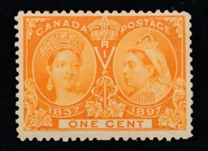 CANADA #51 MINT VF NH 1c ORANGE JUBILEE