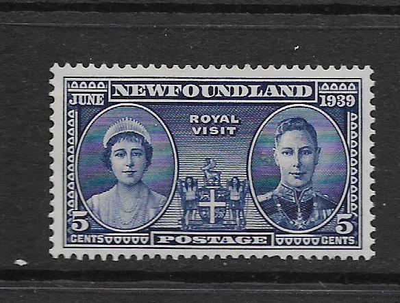 NEWFOUNDLAND,249, MINT HINGED,ROYAL VISIT