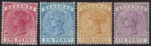 BAHAMAS 1884 QV 1D - 6D