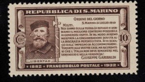 San Marino Scott 143 MH* Garibaldi stamp, expect similar centering