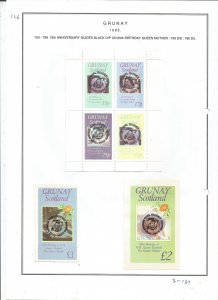 GRUNAY- 1985 - Guides 75th Anniv - Sheets - Mint Light Hinged - Private Issue