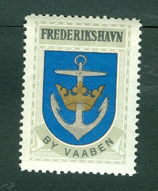 Denmark. Poster Stamp 1940/42. Mnh. Town: Frederikshavn. Coats Of Arms: Anchor 