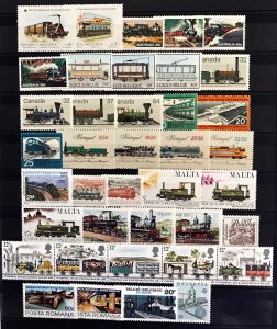 Worldwide: MNH Lot Trains