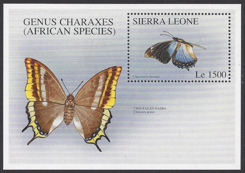 Sierra Leone #1911&12, mint SS, butterflies issued 1996