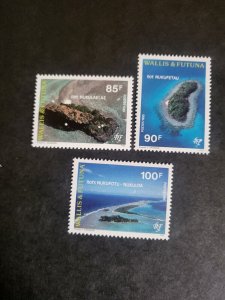 Stamps Wallis and Futuna Scott #465-7 never hinged