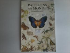 GABON SHEET 2D TWO DIMENSIONS BUTTERFLIES INSECTS