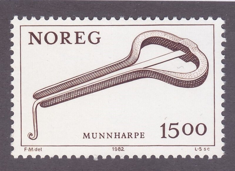 Norway 804 MNH 1982 Jew's Harp Musical Instrument Issue Very Fine