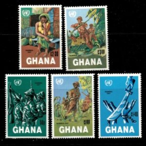 Ghana 1983 - Namibia Day - Set of 5 Stamps - Scott #881-5 - MNH