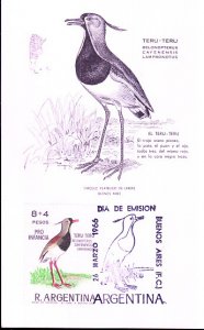 Argentina #B48  Maximum Card  Bird