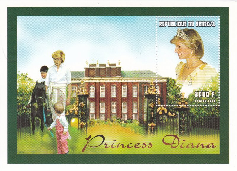 Senegal # 1306-1307, Princess Diana, Souvenir Sheets, Mint NH, 1/3 Cat,