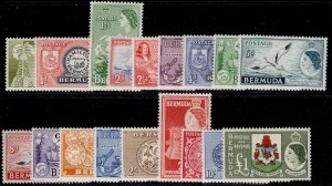 BERMUDA QEII SG135-150, 1953-62 set, M MINT. Cat £130.