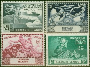 Leeward Islands 1949 UPU Set of 4 SG119-122 Fine MNH