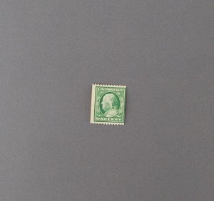 385,  Franklin, Wmk 190, Mint, Prev Hinged, CV $95.00