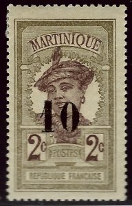 Martinique #105, 106 Used F-VF SC$3.30...Very Popular Country!
