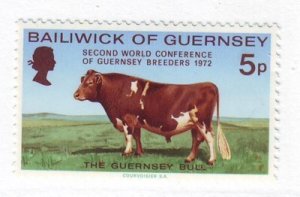 Guernsey Sc 68 1972 Guernsey Bull stamp mint NH