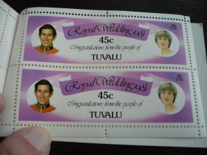 Stamps - Tuvalu - Scott# 157a,160a - Mint Never Hinged Booklet