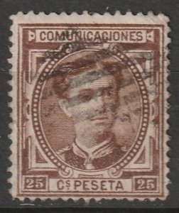 Spain 1876 Sc 225 used