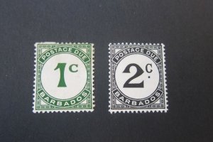 Barbados 1950 Sc J4-5 MH