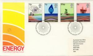 1978 Great Britain Energy Resources (Scott 827-30) FDC