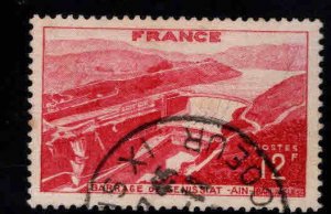 FRANCE Scott 607  Used Dam stamp