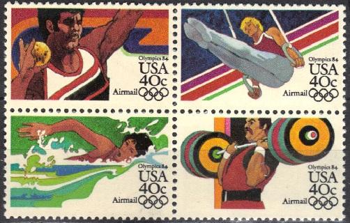 C105-108, Blk-4.  \Summer Olympics\  MNH.  .40 cent