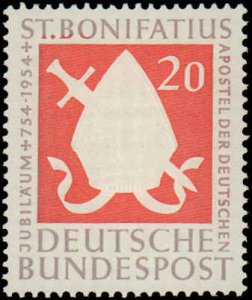 Germany #724, Complete Set, 1954, Never Hinged