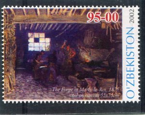 Uzbekistan 2002 ALFRED SISLEY Paintings Stamp Perforated Mint (NH)