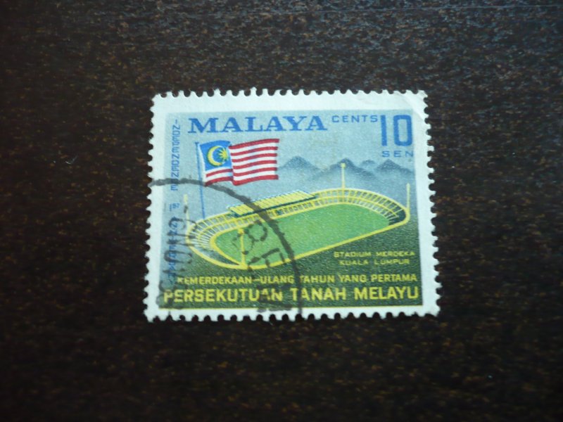 Stamps - Federated Malay States - Scott# 87 - Used Part Set of 1 Stamp