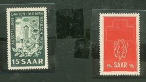 Saar #229/230 Unused Single
