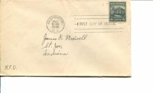 USA SC# 809 White House  4-1/2c Prexie series  FDC