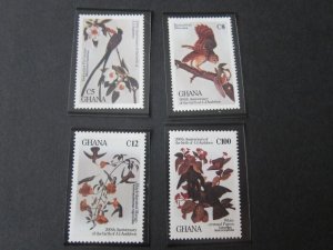 Ghana 1985 Sc 80-3 Bird set MNH