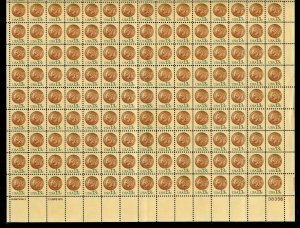 1734 Indian Head Penny 13¢ Sheet of 150 Stamps MNH