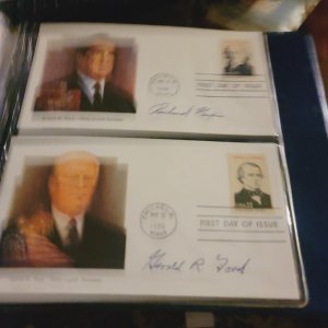 USA The Presidents of the US first day issue complete set with binder