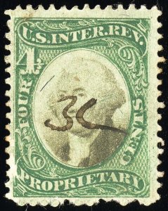 US Stamps # RB4a Revenue Used VF