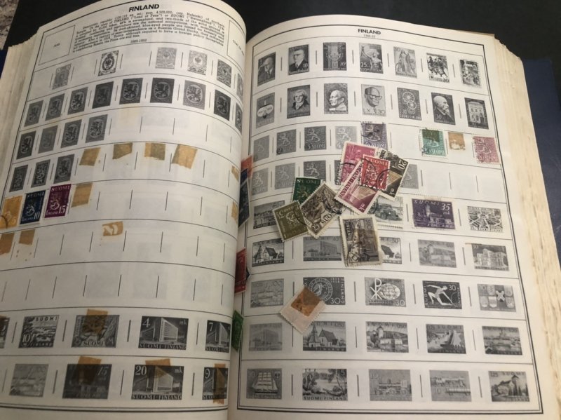 STATESMAN DELUXE STAMP ALBUM Lots Of Nice Stamps Might Find Some Gems