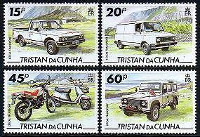 TRISTAN DA CUNHA Sc.# 558-61 Transport Stamps