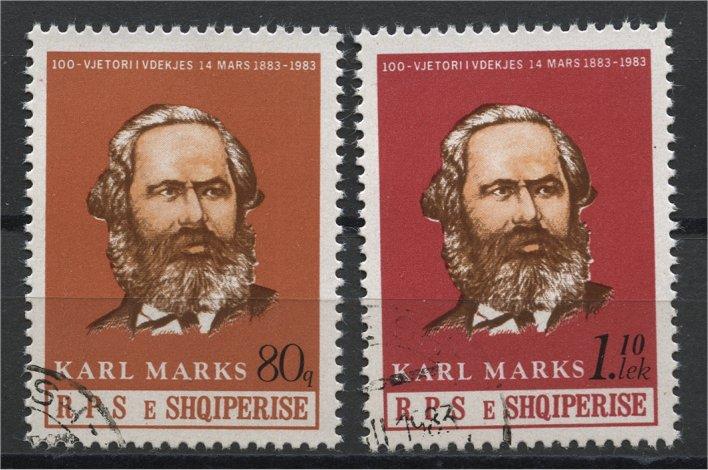 ALBANIA  100th BIRTHDAY OF KARL MARX'S DEATH 1983  U SET