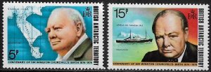 Br. Antarctic Terr. #62-3 MNH Set - Sir Winston Churchill