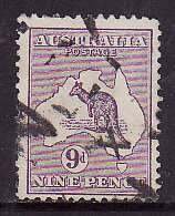 Australia-Sc#9- id10-used 9p purple Kangaroo-1913-