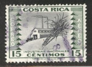 Costa Rica Scott C229 used airmail from 1954-1959 set