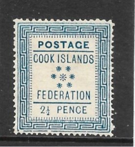 COOK ISLANDS 1892 2½d SG 3 MINT HINGED Cat £55