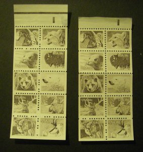 Scott 1889a, 18c American Wildlife, Pane of 10 with tab, MNH Booklet Beauty