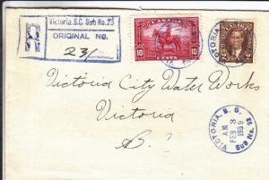 1939, Victoria, Canada, Local Delivery, Registered (32011)