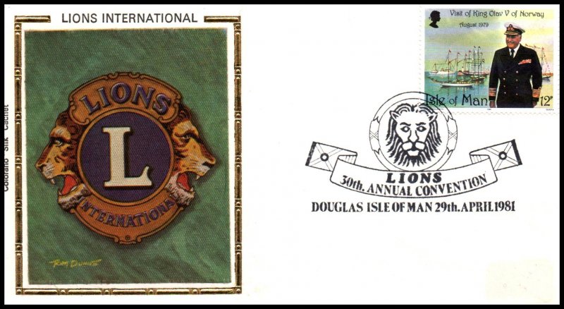 Isle of Man Lion's Club Convention 1981 Colorano Cover