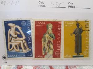 Greece #1109-1111 used